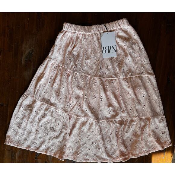 NWT ZARA Embroidered Tiered Skirt and Top Girls Size 13-14 - Picture 2 of 11